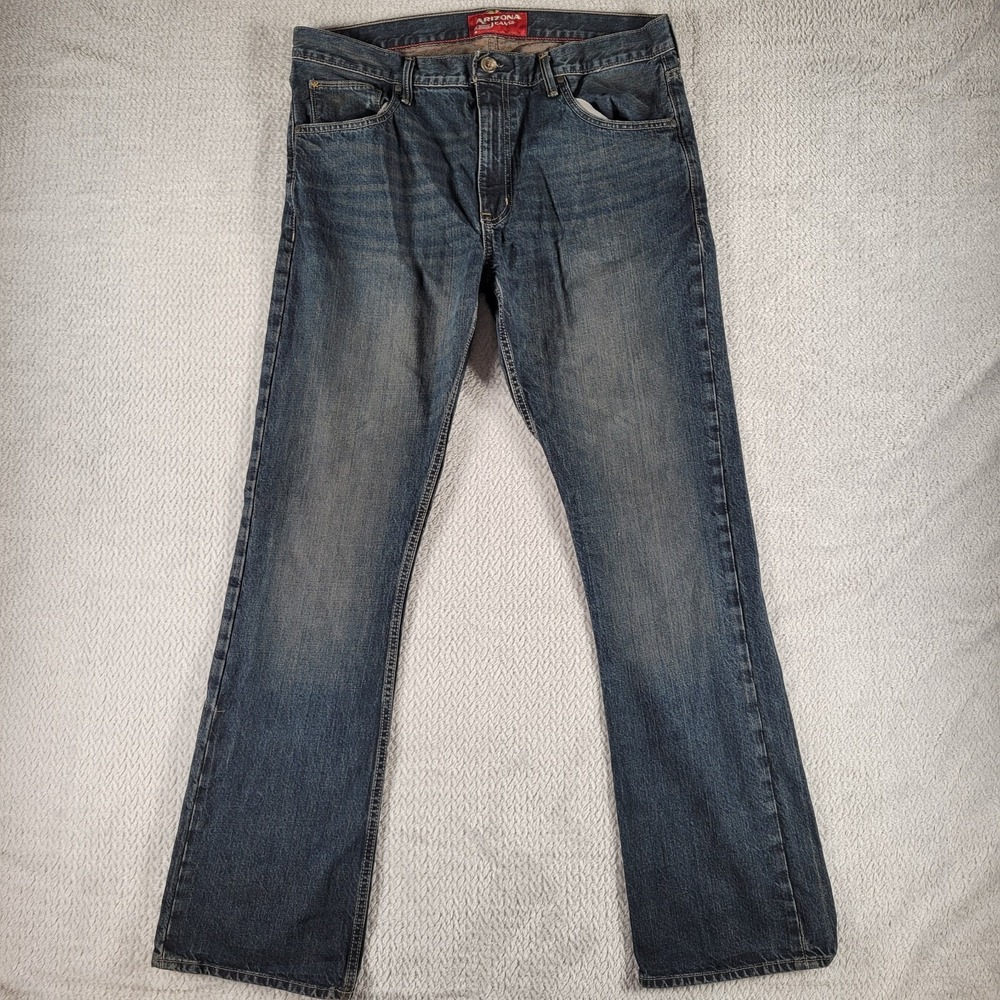 Arizona Jean Co Original Boot Cut medium wash blue jeans size 36X34